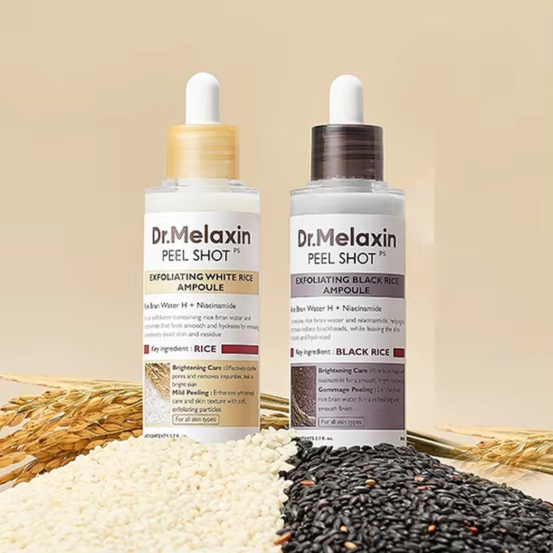 Korean Original Dr. Melaxin Rice Exfoliating Essence Hydrating Pore Shrinking Serum Facial Moisturizing Soften Korean Skincare